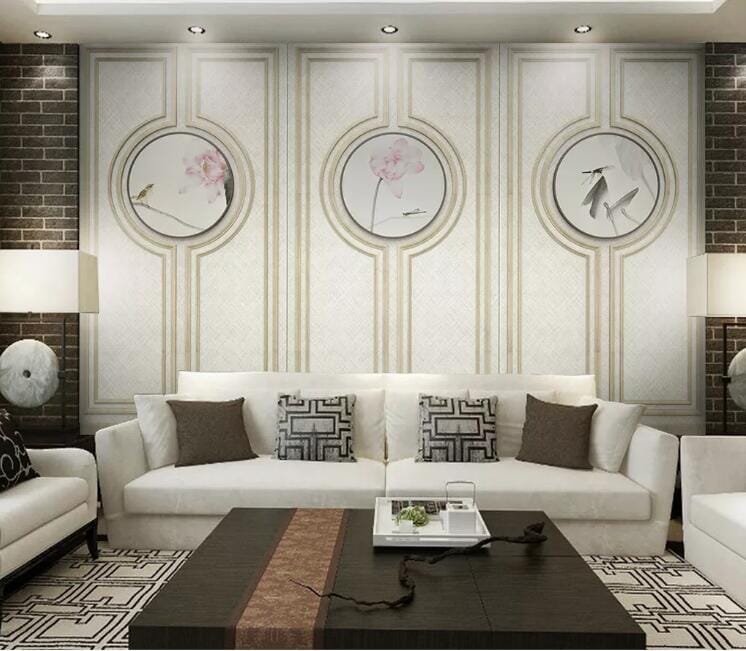 3D Flowers Birds WC178 Wall Murals Wallpaper AJ Wallpaper 2