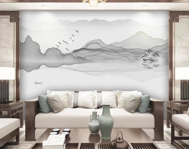 3D Water Mountain 311 Wall Murals Wallpaper AJ Wallpaper 2