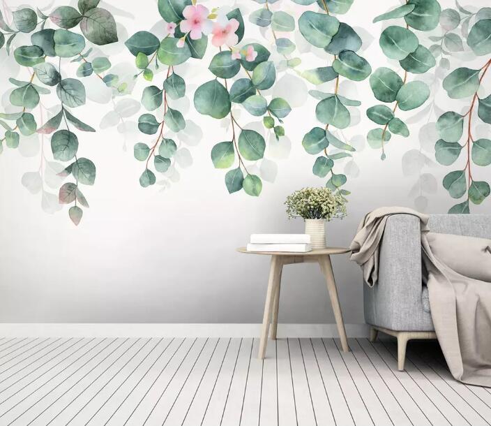 3D Green Leaf 863 Wall Murals Wallpaper AJ Wallpaper 2