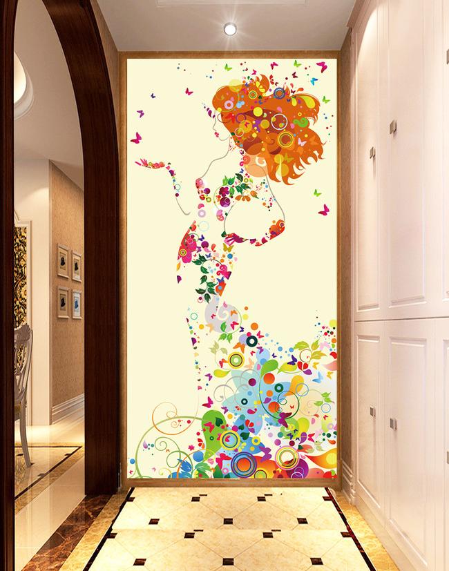 3D Abstract Lady 614 Wall Murals Wallpaper AJ Wallpaper 2