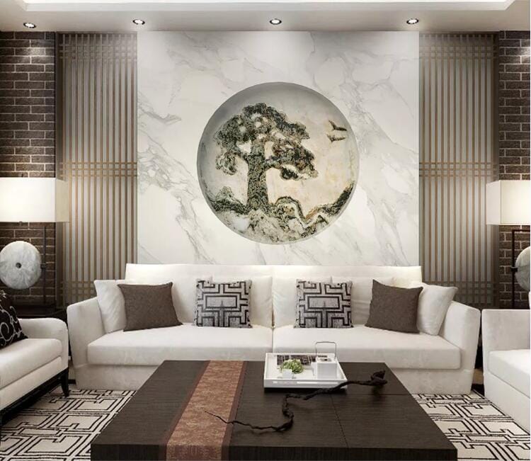 3D Big Pine Tree WC254 Wall Murals Wallpaper AJ Wallpaper 2