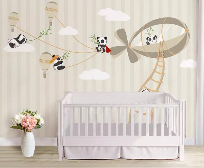 3D Cute Panda 526 Wall Murals Wallpaper AJ Wallpaper 2