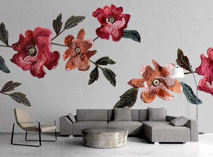 3D Flower 1300 Wall Murals Wallpaper AJ Wallpaper 2