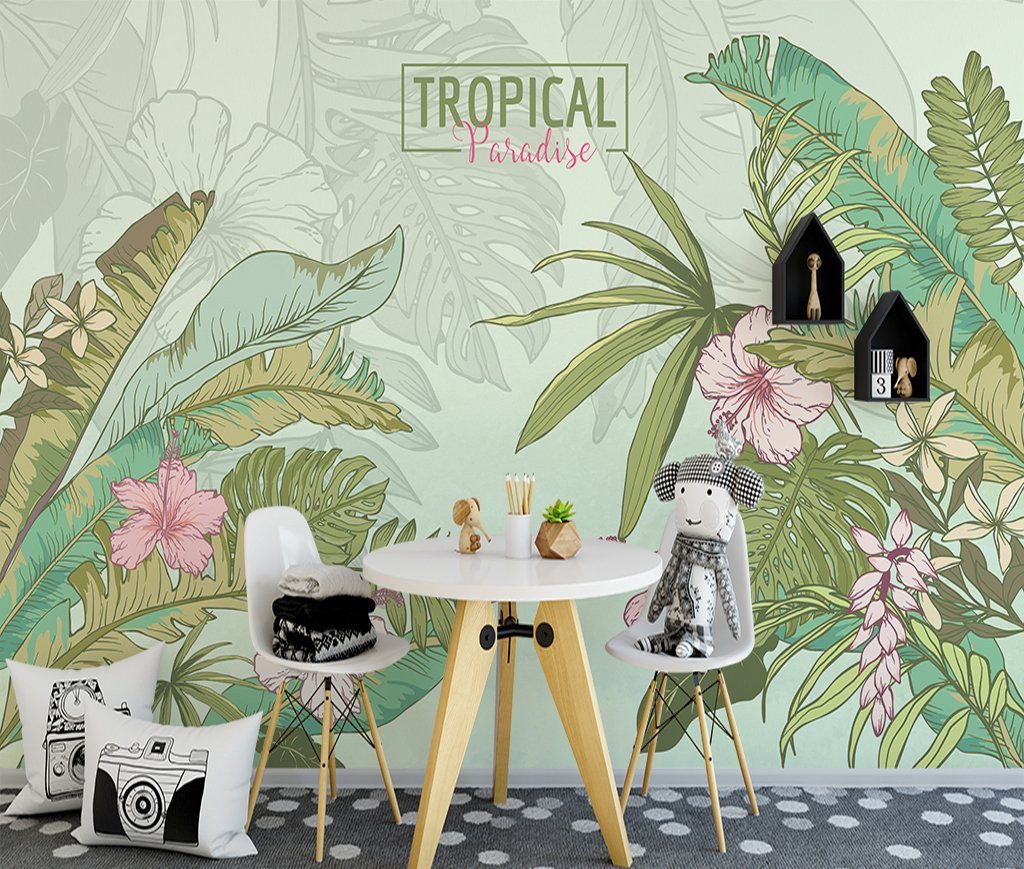 3D Flowers And Trees 529 Wall Murals Wallpaper AJ Wallpaper 2