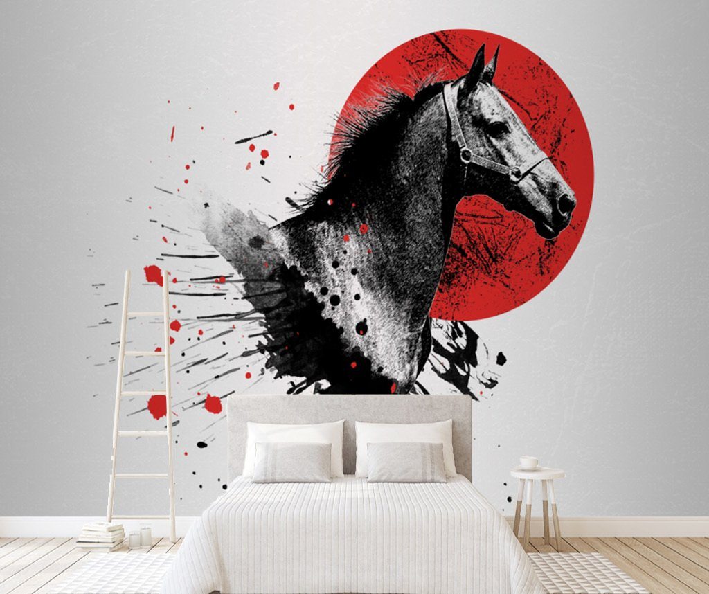 3D Oil Painting Horse 343 Wall Murals Wallpaper AJ Wallpaper 2