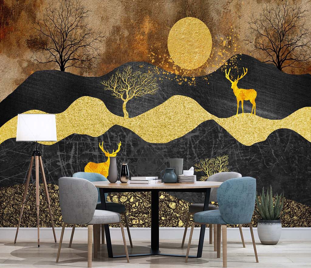 3D Forest Fawn WC010 Wall Murals Wallpaper AJ Wallpaper 2