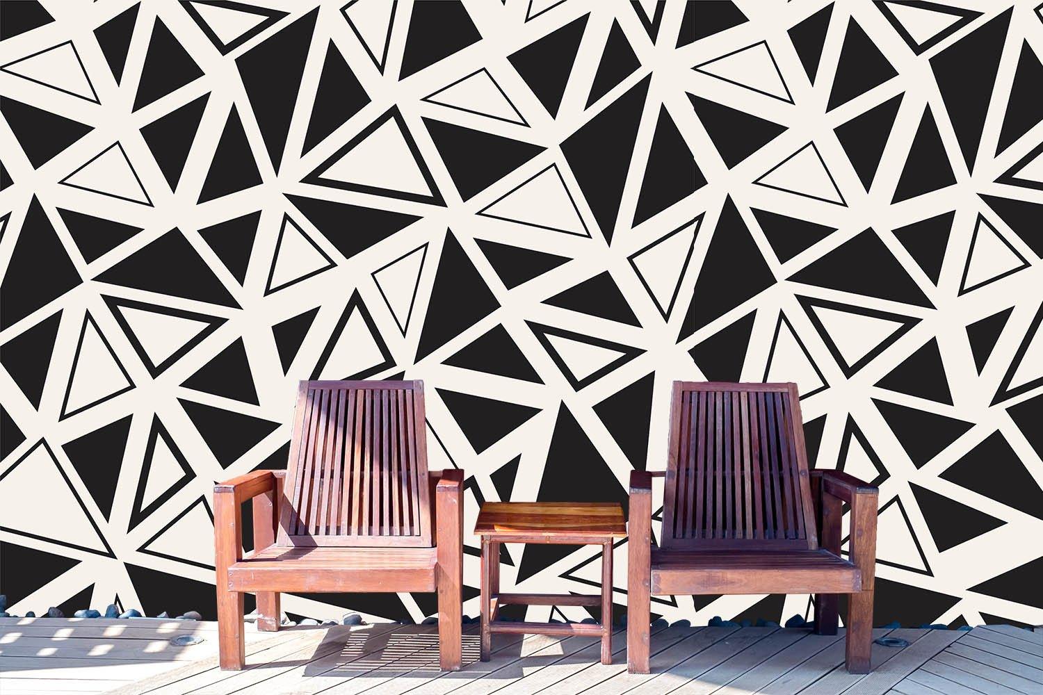 Black White Triangles Wallpaper AJ Wallpaper