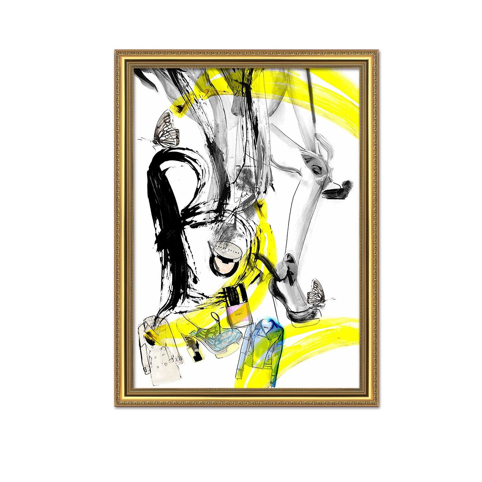 3D Graffiti Ink 083 Fake Framed Print Painting Wallpaper AJ Creativity Home