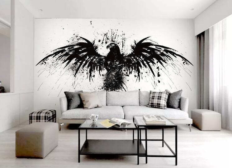 3D Crow 1080 Wall Murals Wallpaper AJ Wallpaper 2