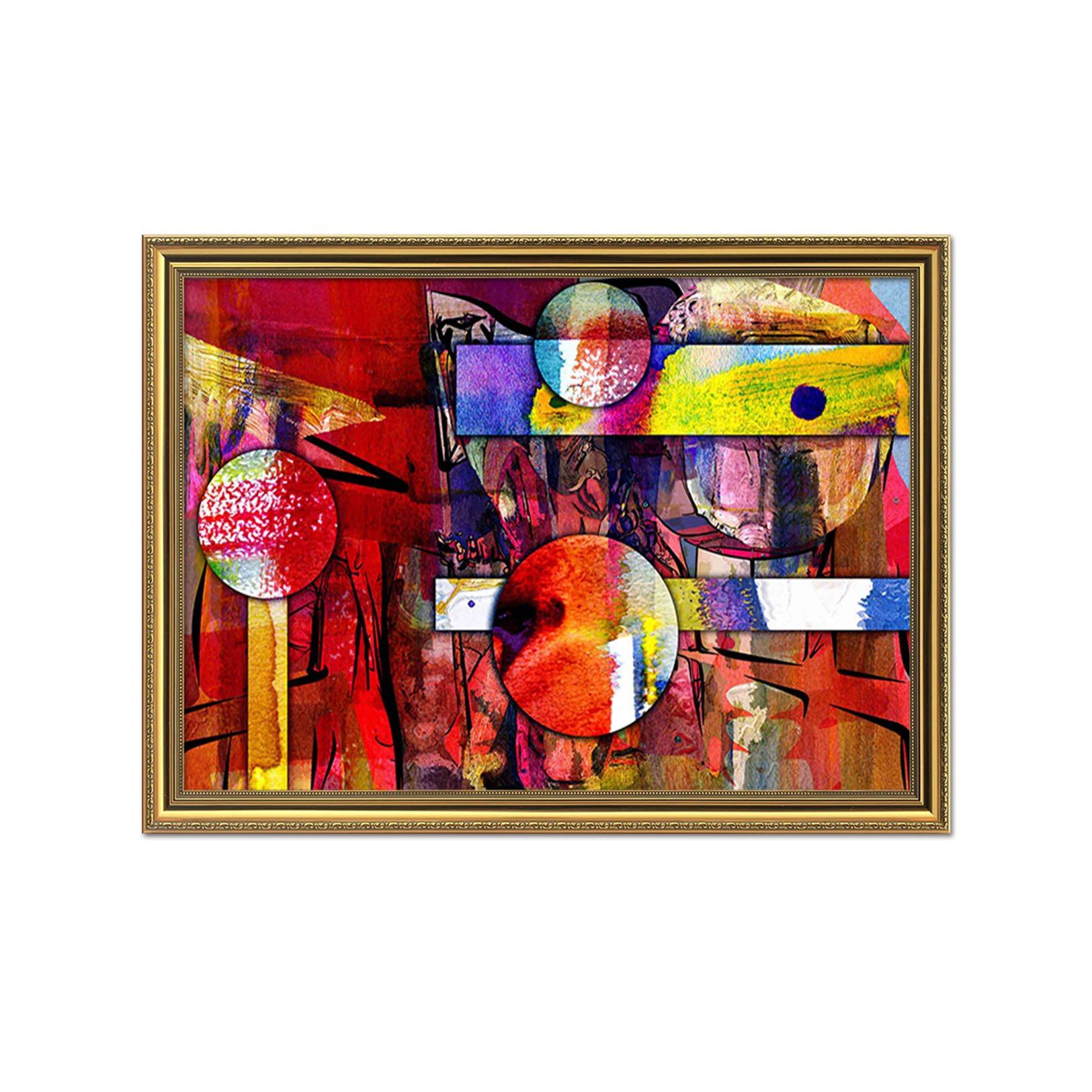 3D Color Pattern 089 Fake Framed Print Painting Wallpaper AJ Creativity Home