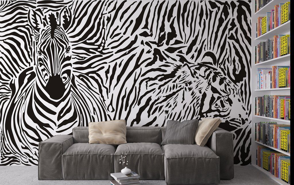 3D Zebra 390 Wall Murals Wallpaper AJ Wallpaper 2