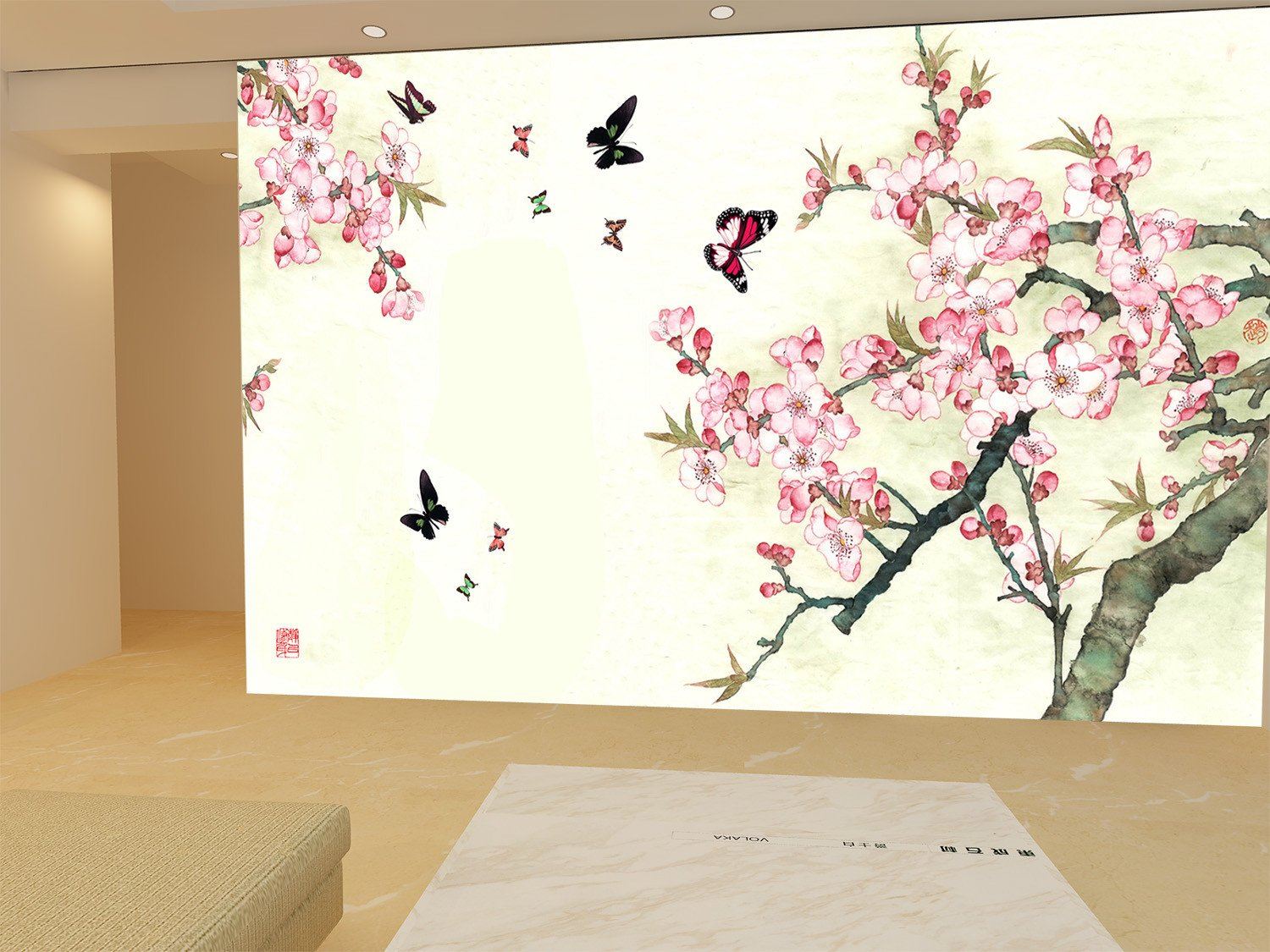 Garden Flowers And Butterfly Wallpaper AJ Wallpaper 1