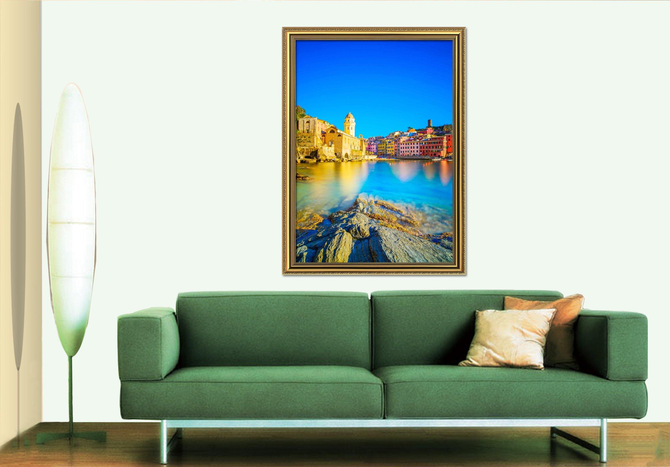 3D Sea View Roomr 004 Fake Framed Print Painting Wallpaper AJ Creativity Home