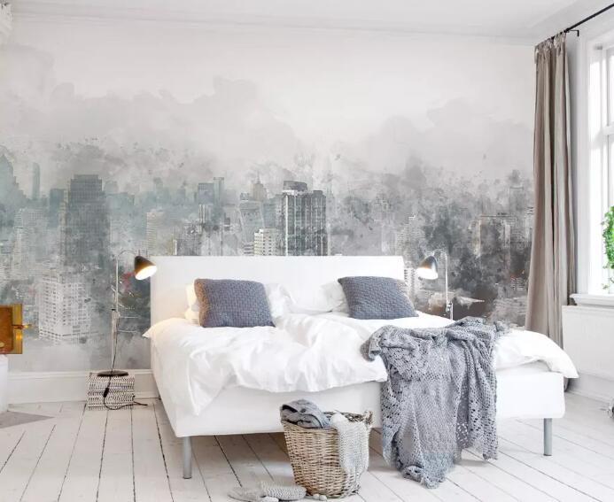 3D Misty Valley 1458 Wall Murals Wallpaper AJ Wallpaper 2