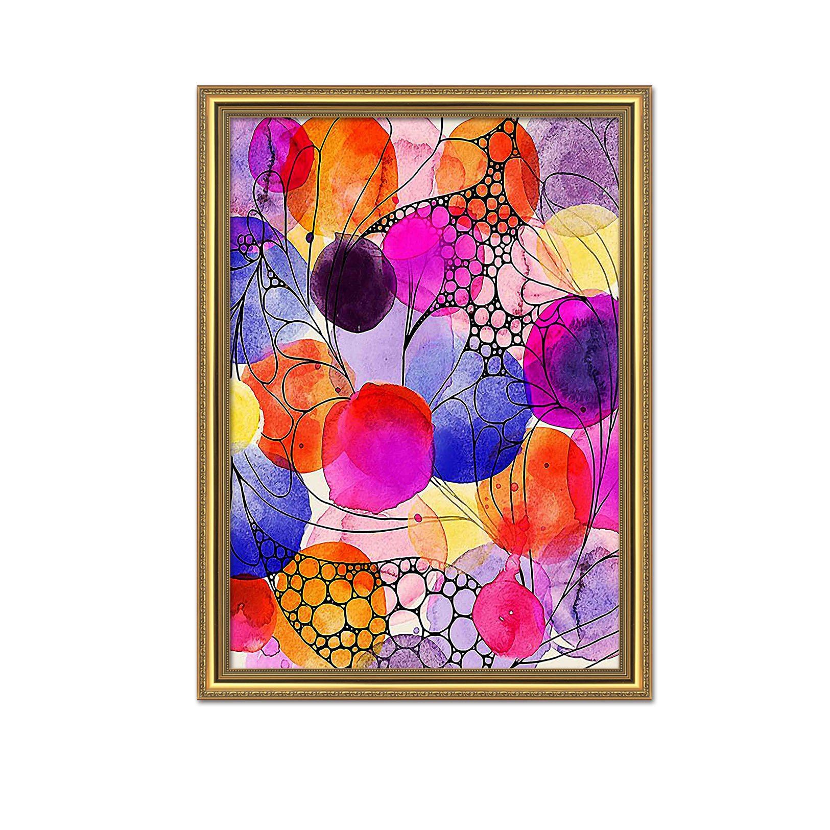 3D Colorful Balloons 095 Fake Framed Print Painting Wallpaper AJ Creativity Home