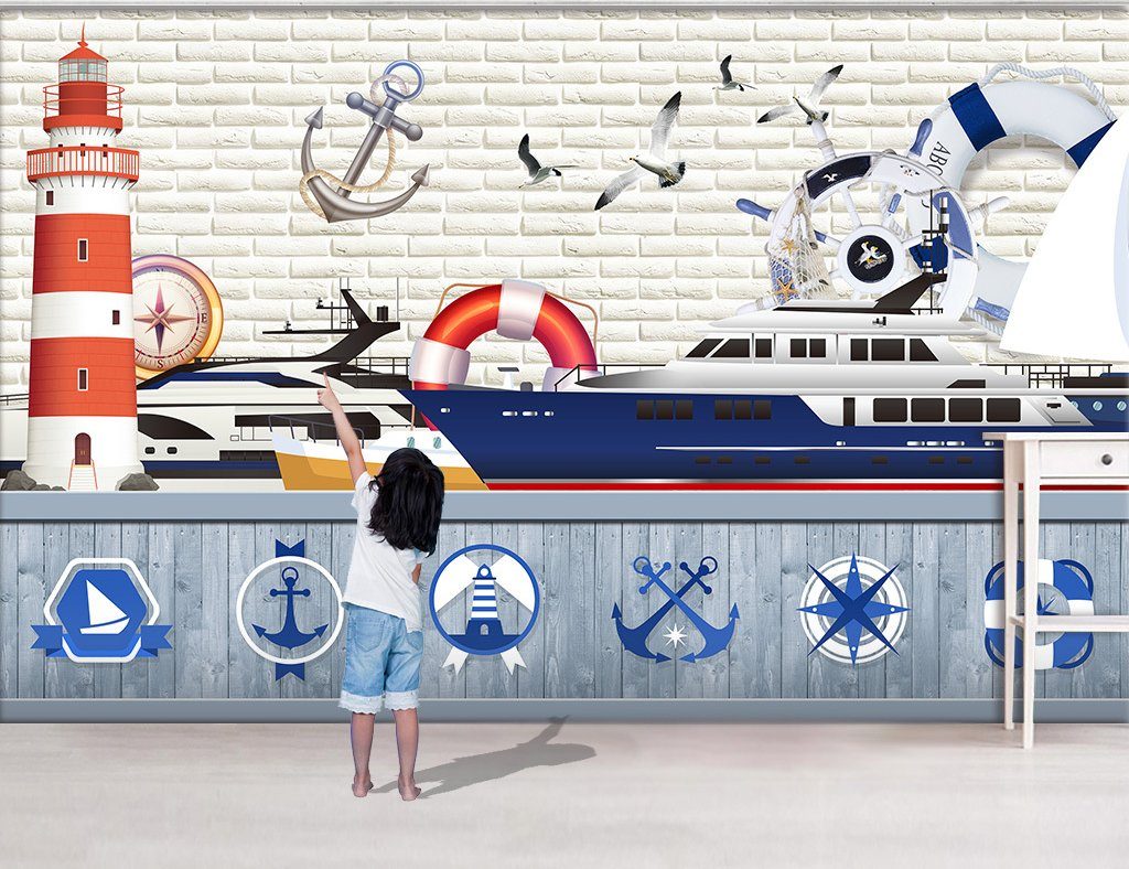 3D Ship 825 Wall Murals Wallpaper AJ Wallpaper 2