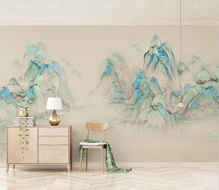 3D Green Valley WC215 Wall Murals Wallpaper AJ Wallpaper 2