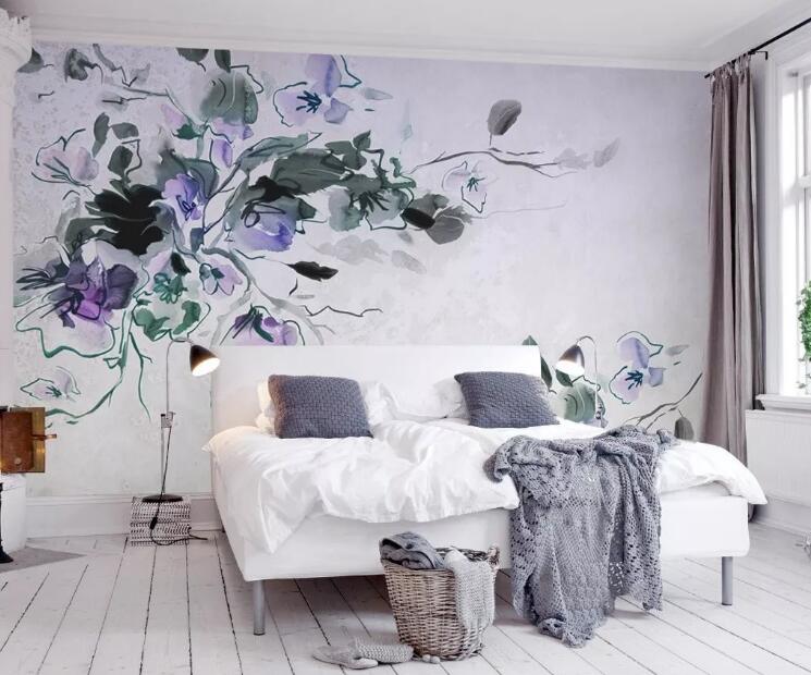 3D Colored Flowers 1048 Wall Murals Wallpaper AJ Wallpaper 2