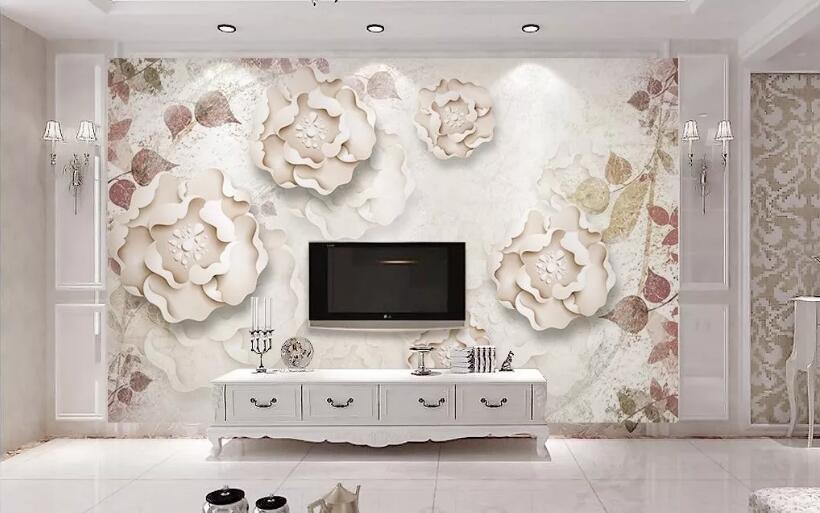 3D Beautiful Flower 1000 Wall Murals Wallpaper AJ Wallpaper 2