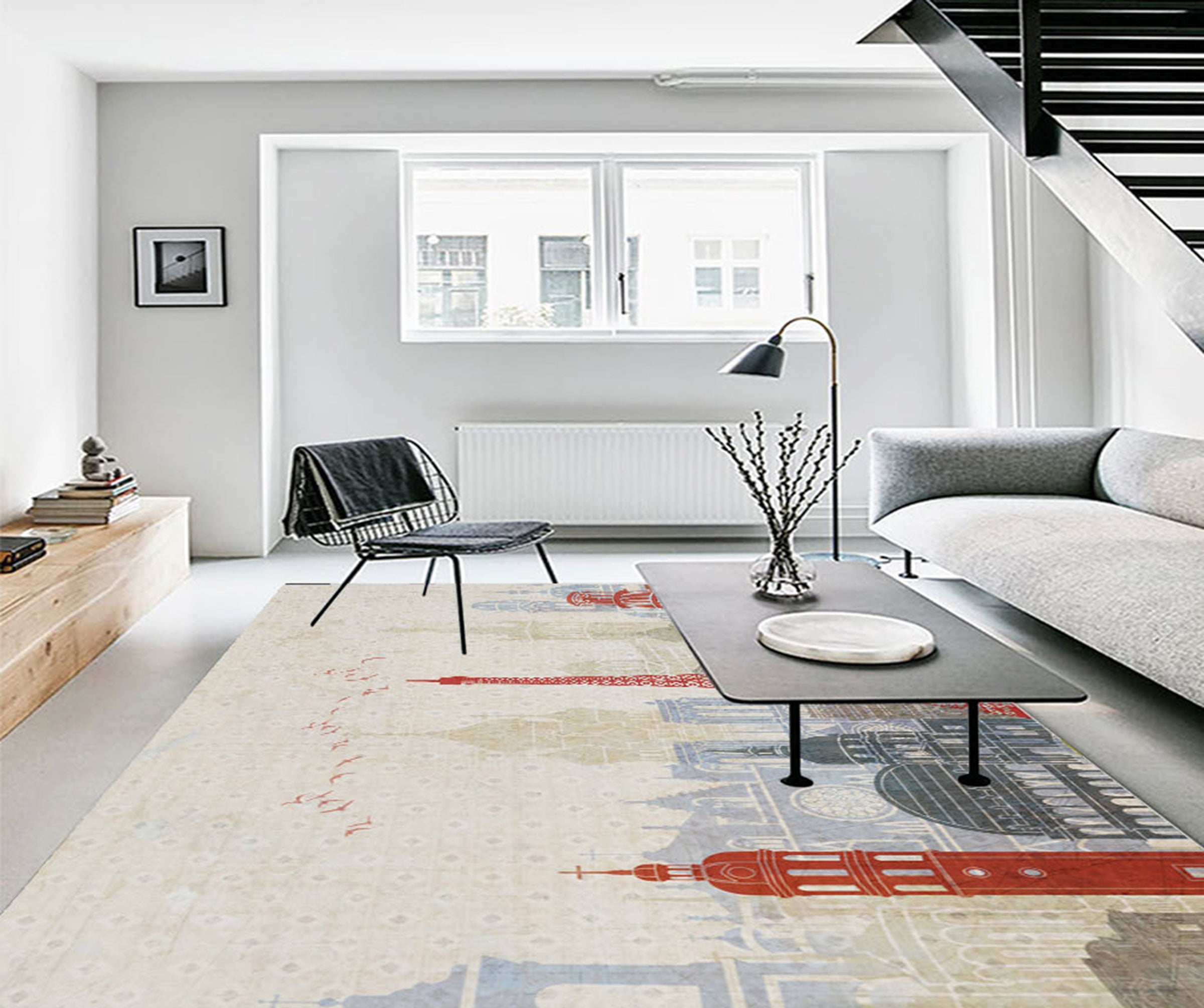 3D Color City WG485 Non Slip Rug Mat Mat AJ Creativity Home