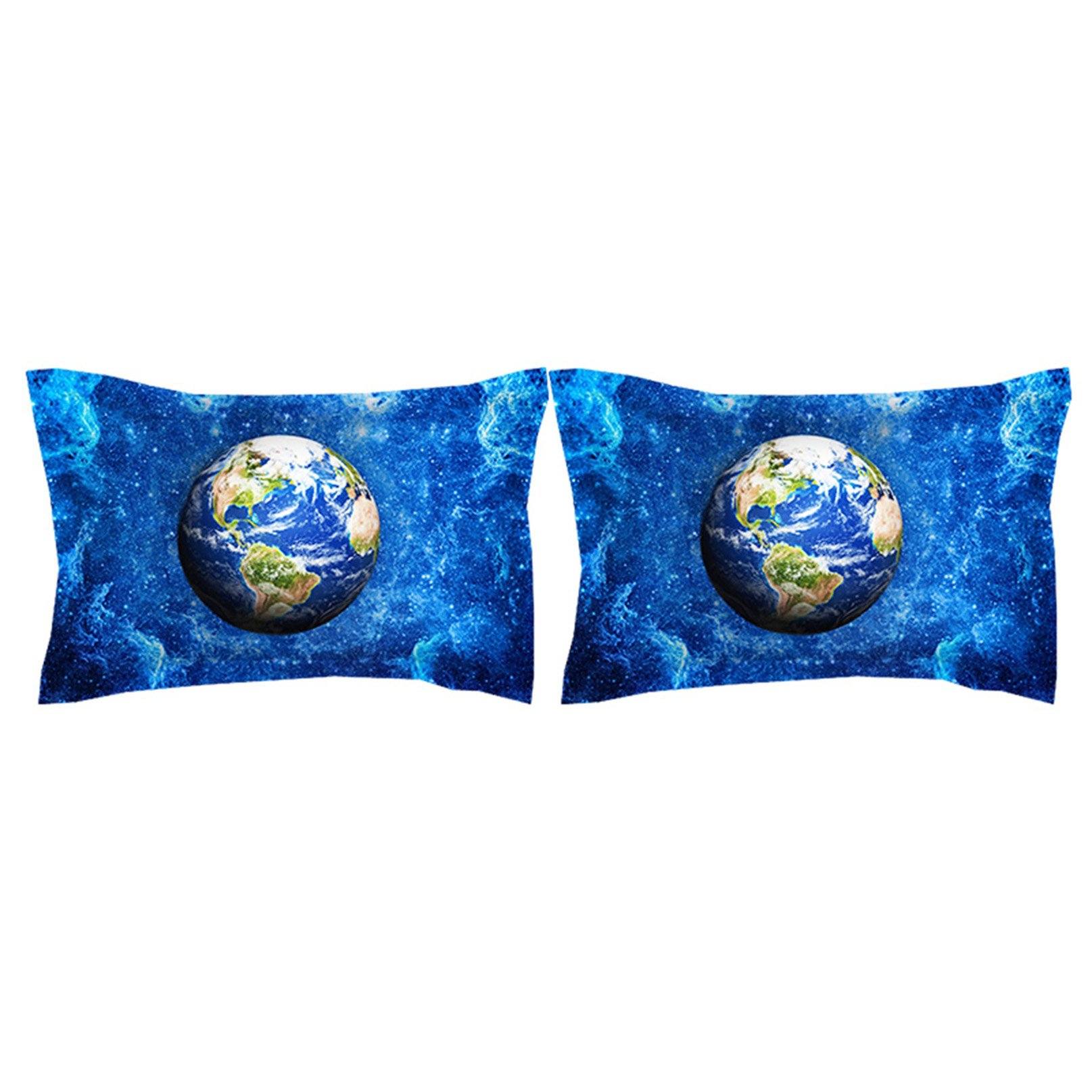 3D Dark Blue Earth 103 Bed Pillowcases Quilt Wallpaper AJ Wallpaper
