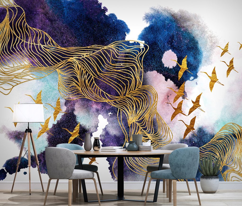 3D Ink Bird Illustration 589 Wall Murals Wallpaper AJ Wallpaper 2