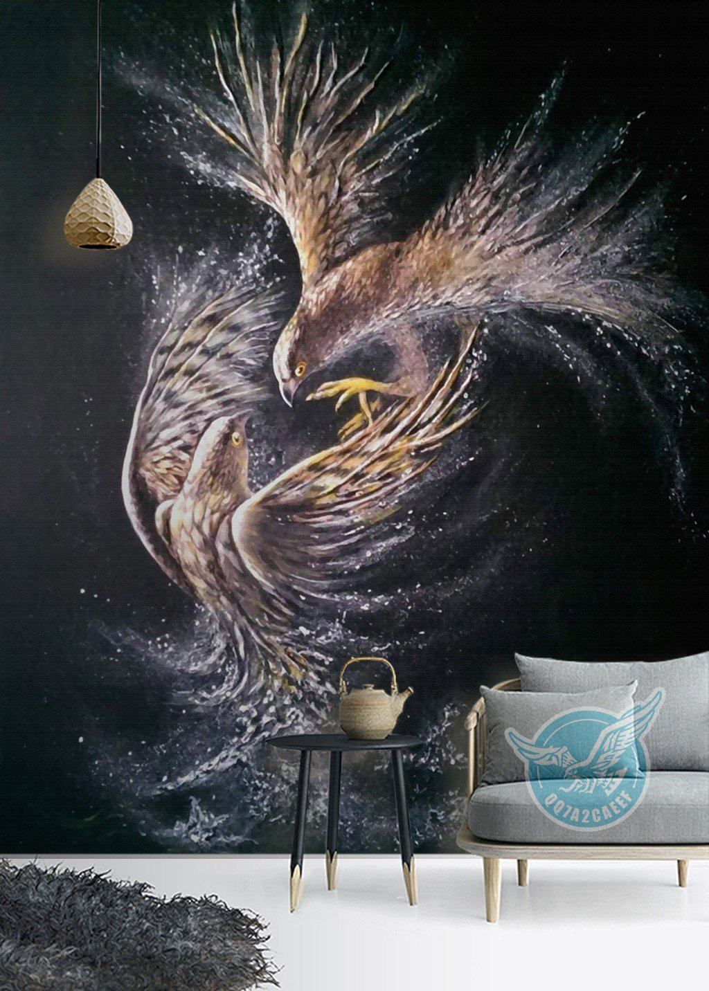 3D Eagle 215 Wall Murals Wallpaper AJ Wallpaper 2