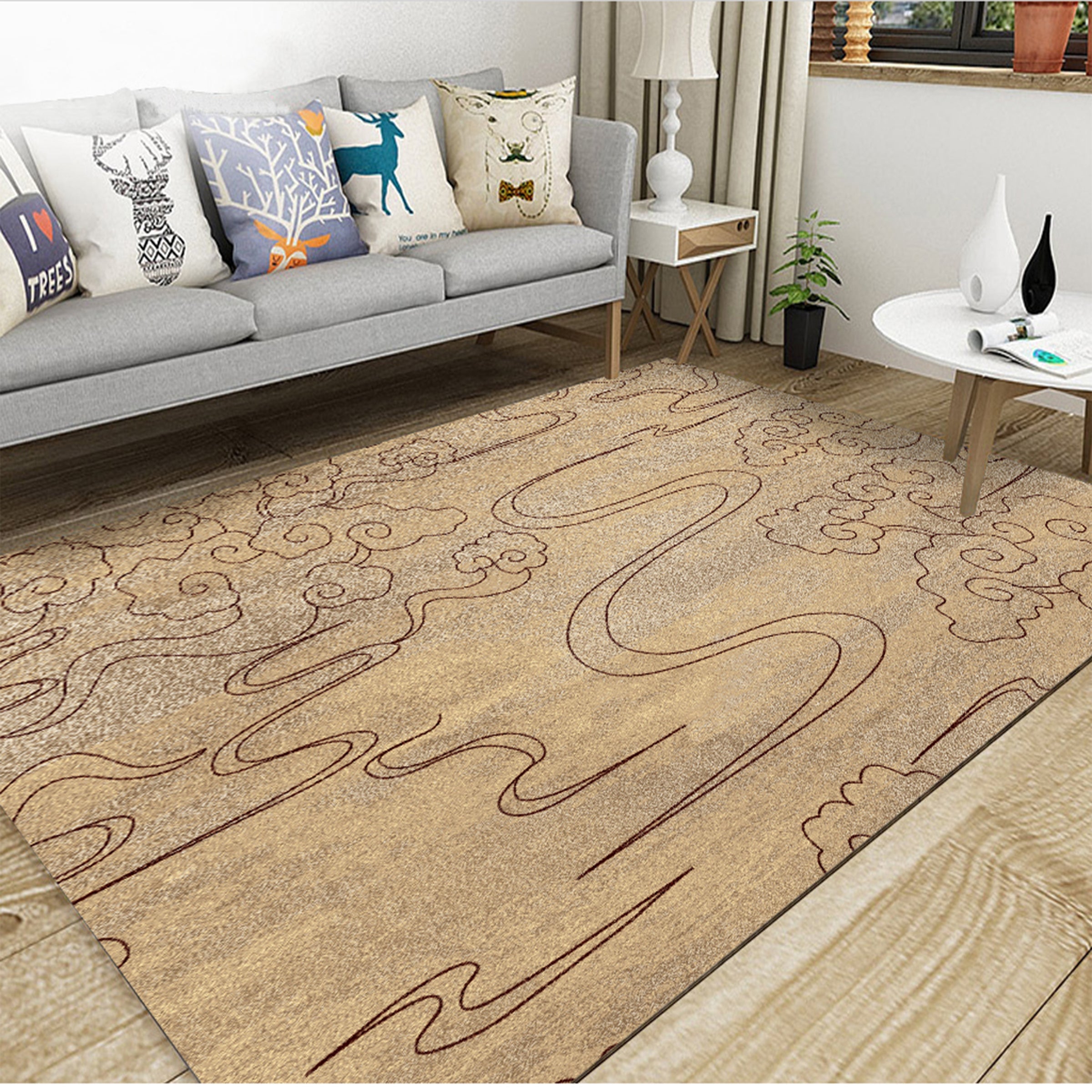 3D Cloud WG105 Non Slip Rug Mat Mat AJ Creativity Home