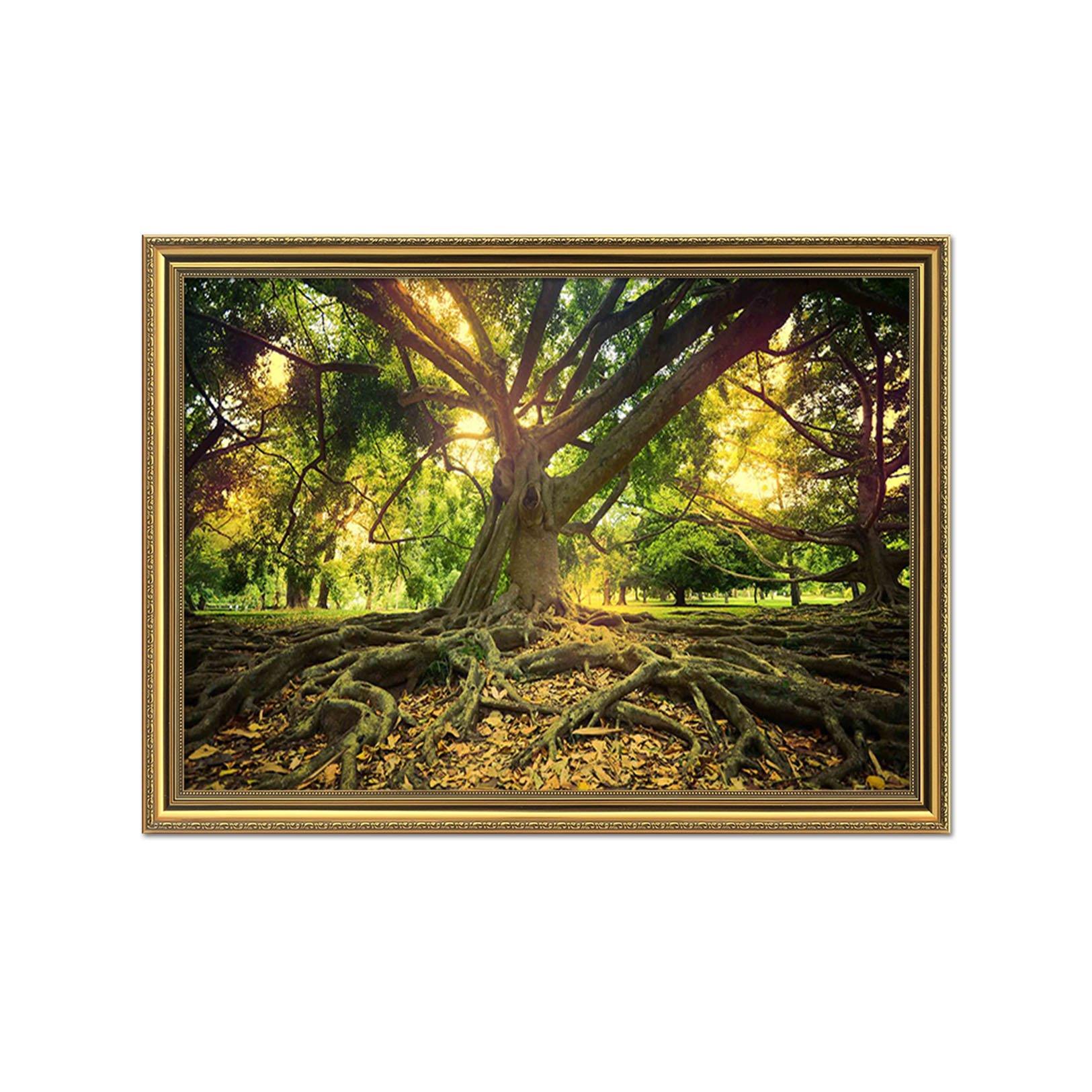 3D Giant Trees 013 Fake Framed Print Painting Wallpaper AJ Creativity Home