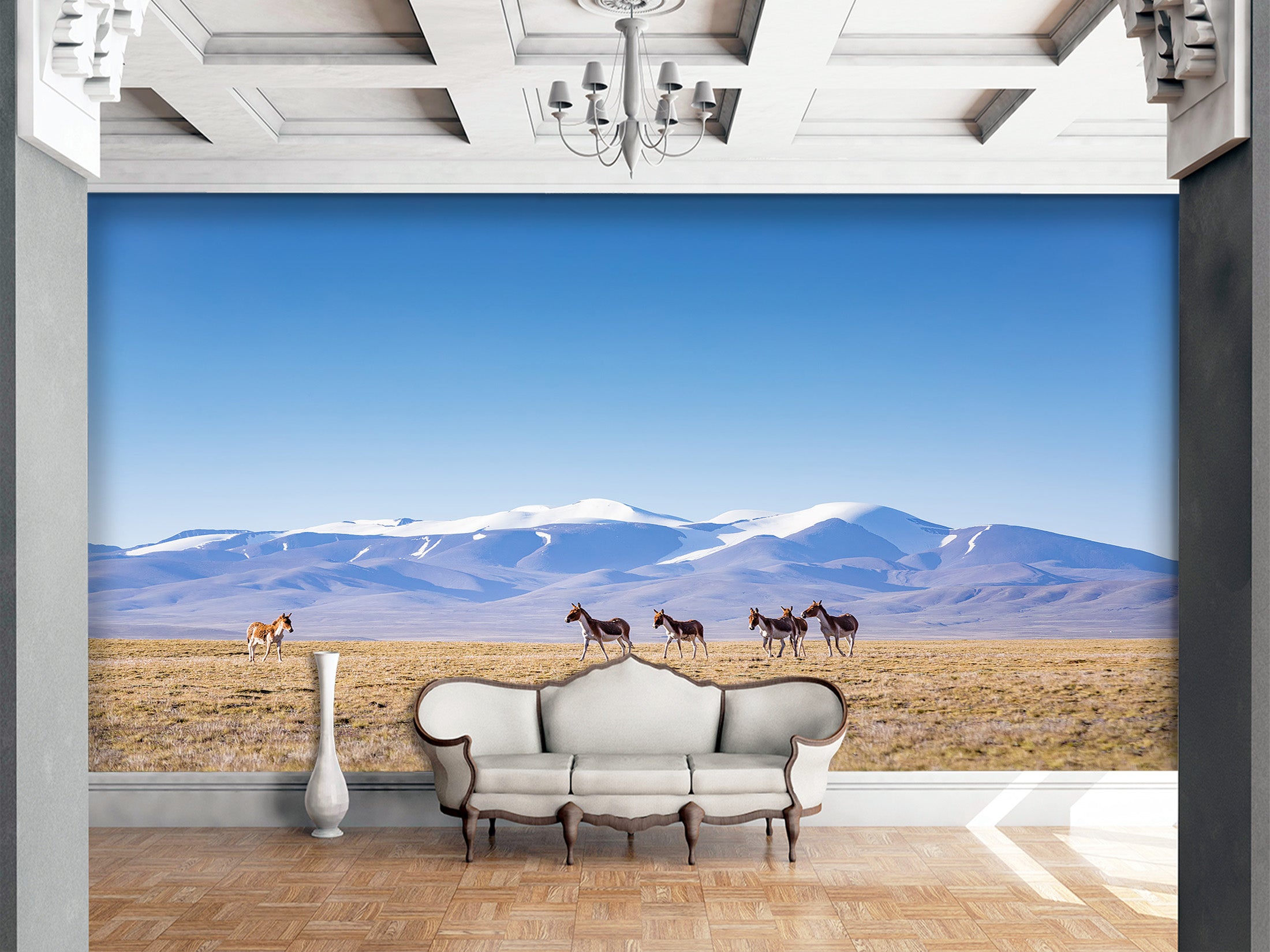 3D Prairie Horse 039 Wall Murals Wallpaper AJ Wallpaper 2