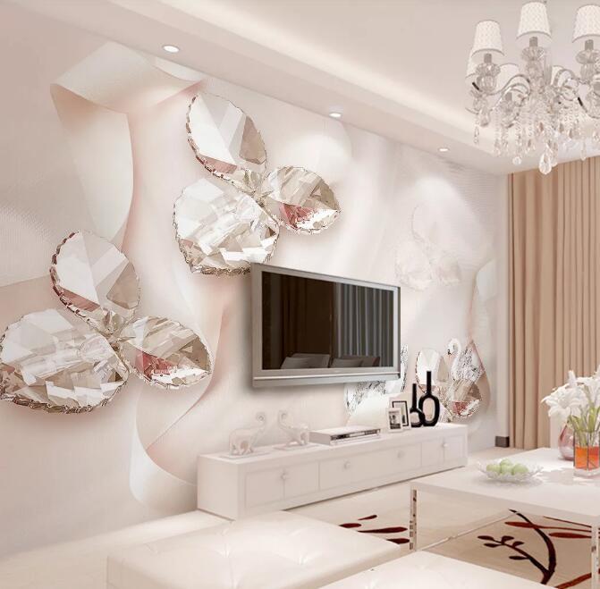 3D Diamond Petals 1152 Wall Murals Wallpaper AJ Wallpaper 2