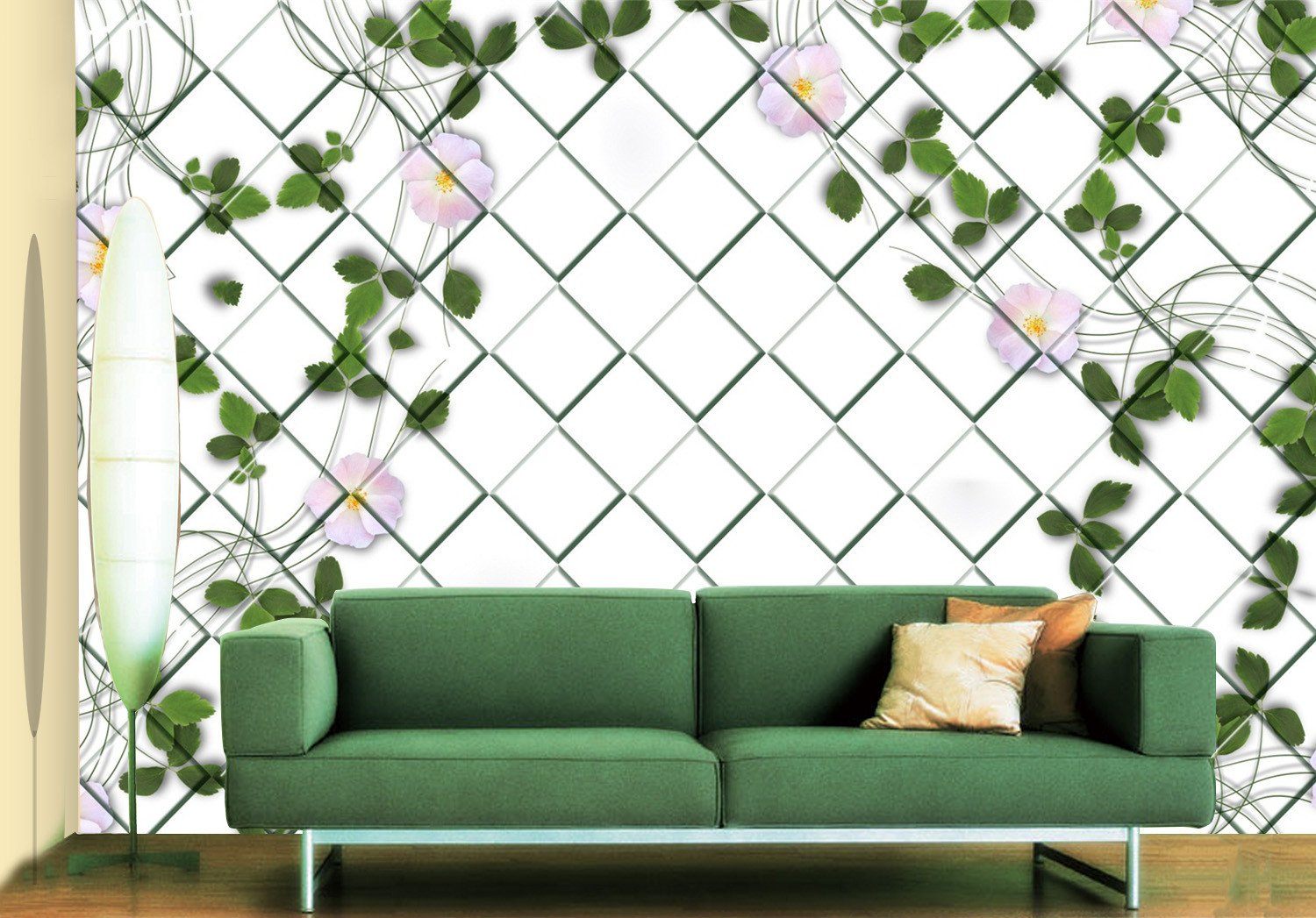 3D Green Tree Leaves 047 Wallpaper AJ Wallpaper