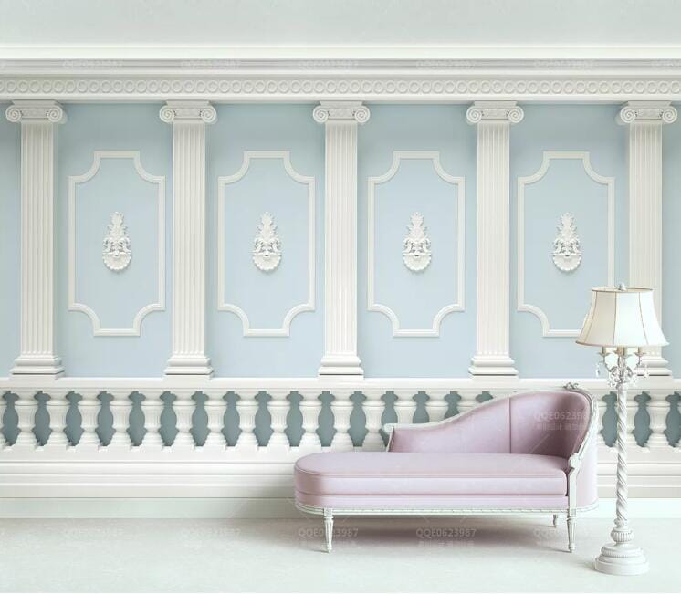 3D Simple Blue WC145 Wall Murals Wallpaper AJ Wallpaper 2