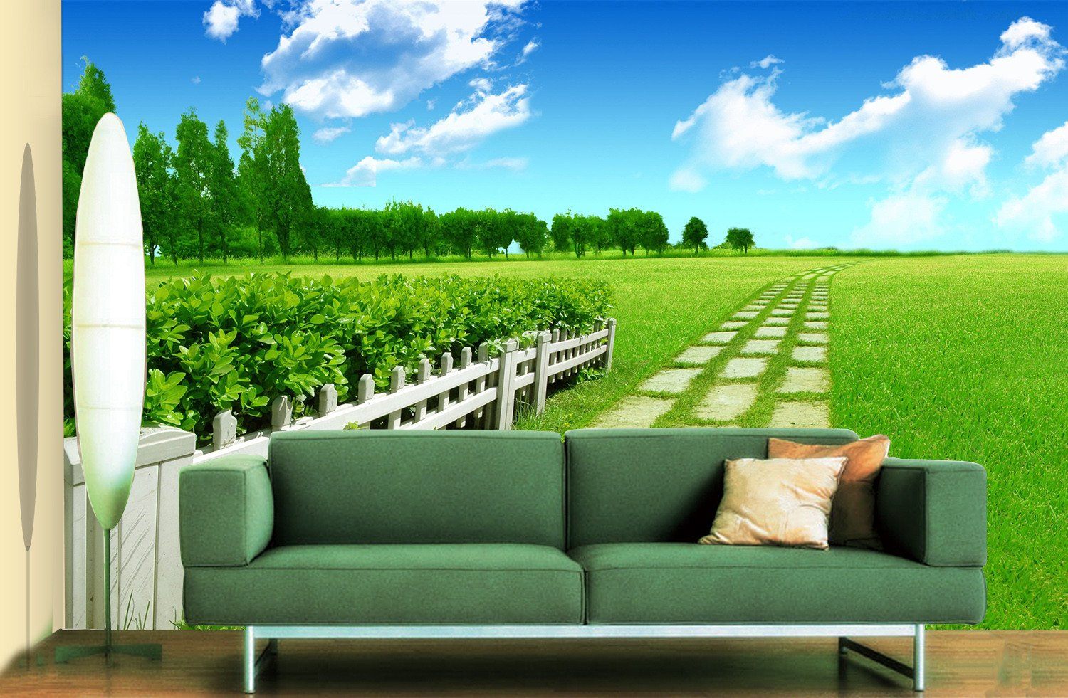 3D Grassland Tree View 667 Wallpaper AJ Wallpaper