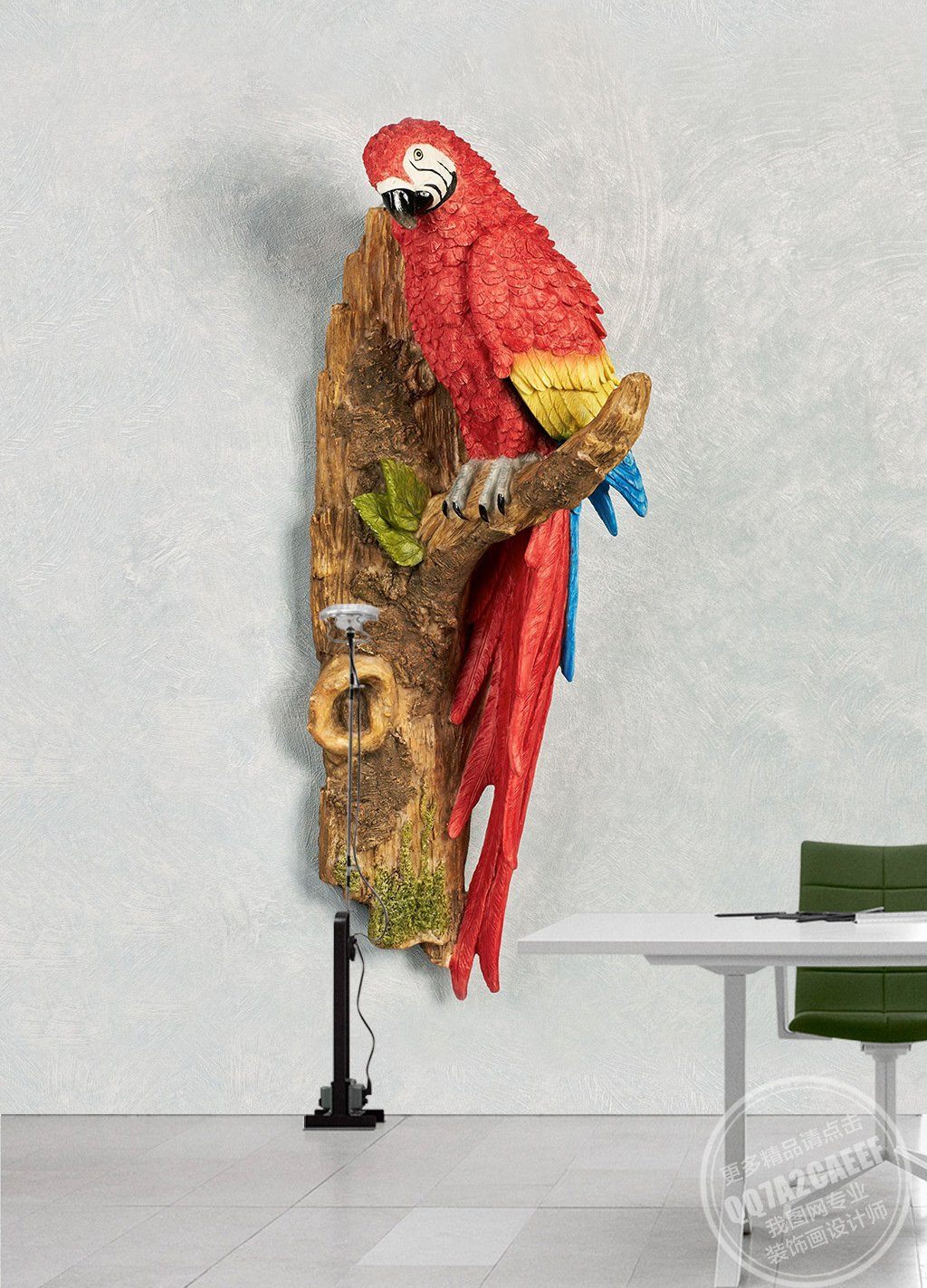 3D Parrot 420 Wall Murals Wallpaper AJ Wallpaper 2