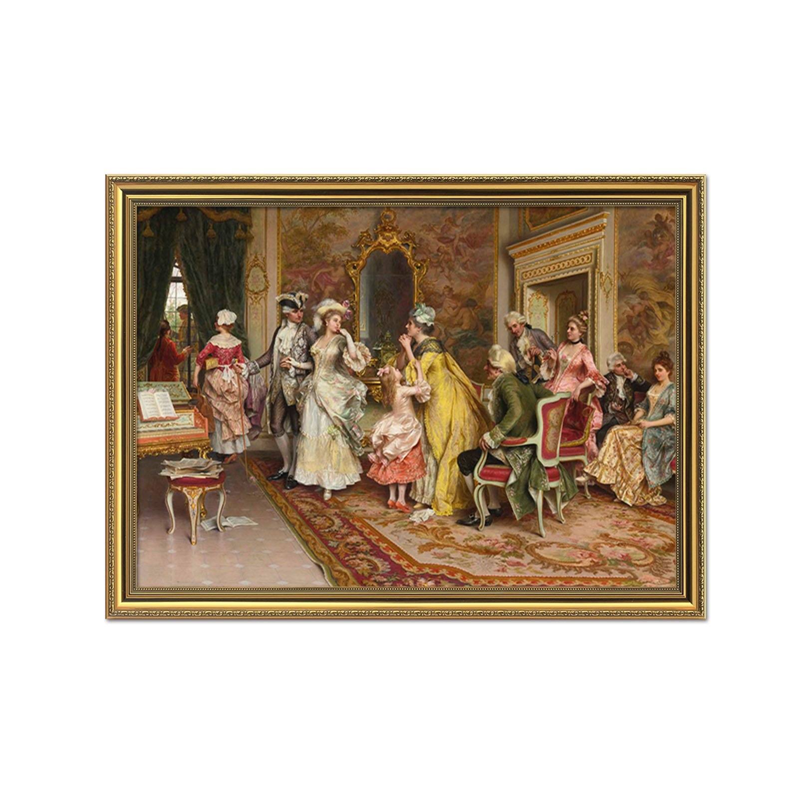 3D Family Talk 144 Fake Framed Print Painting Wallpaper AJ Creativity Home