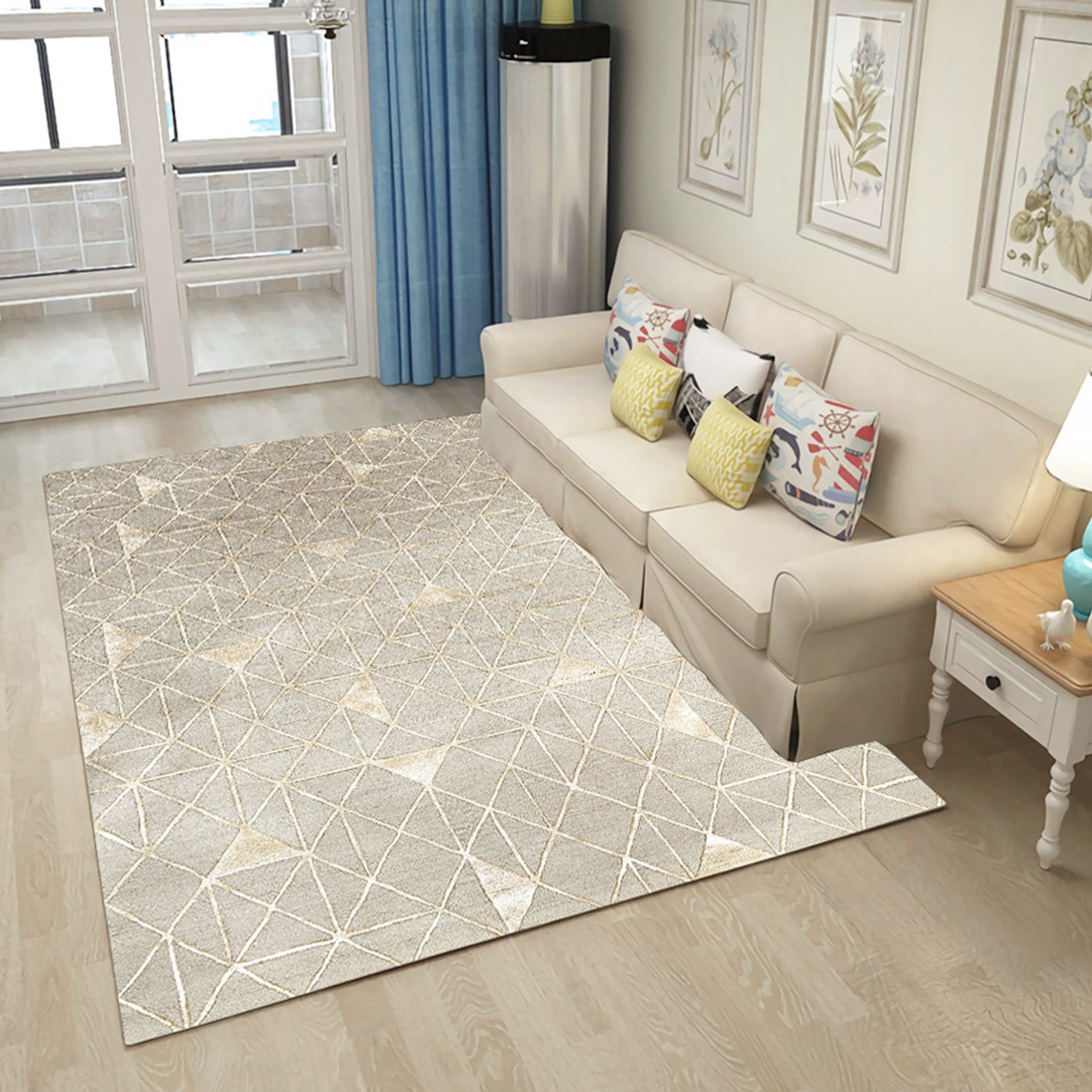 3D Mud Geometry WG239 Non Slip Rug Mat Mat AJ Creativity Home