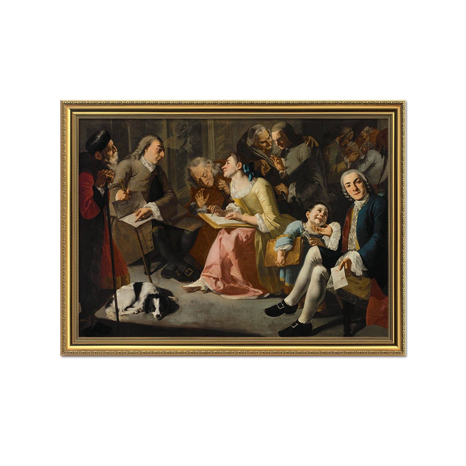 3D Study Exchange 035 Fake Framed Print Painting Wallpaper AJ Creativity Home