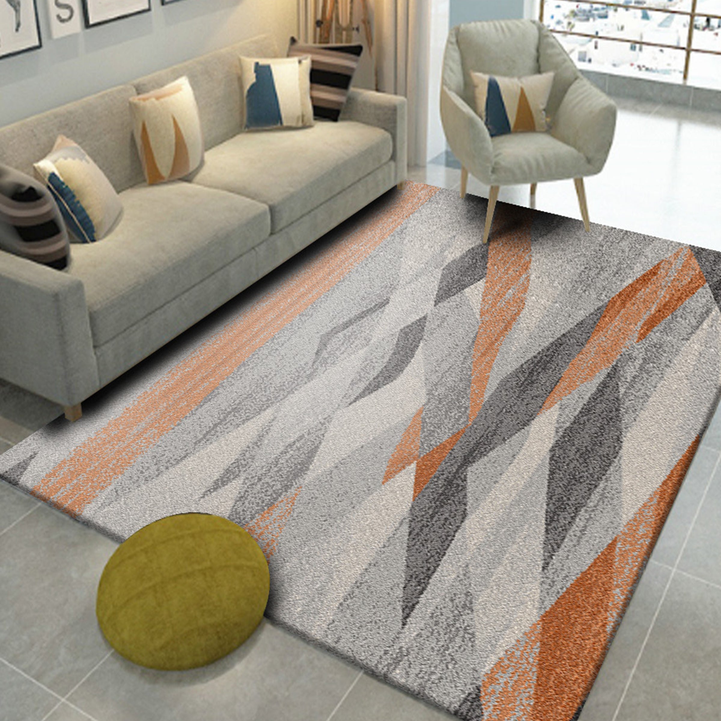 3D Modern Geometry WG057 Non Slip Rug Mat Mat AJ Creativity Home