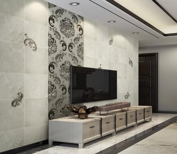 3D Flower Pattern WC192 Wall Murals Wallpaper AJ Wallpaper 2