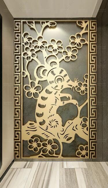 3D Golden Mouse WC282 Wall Murals Wallpaper AJ Wallpaper 2