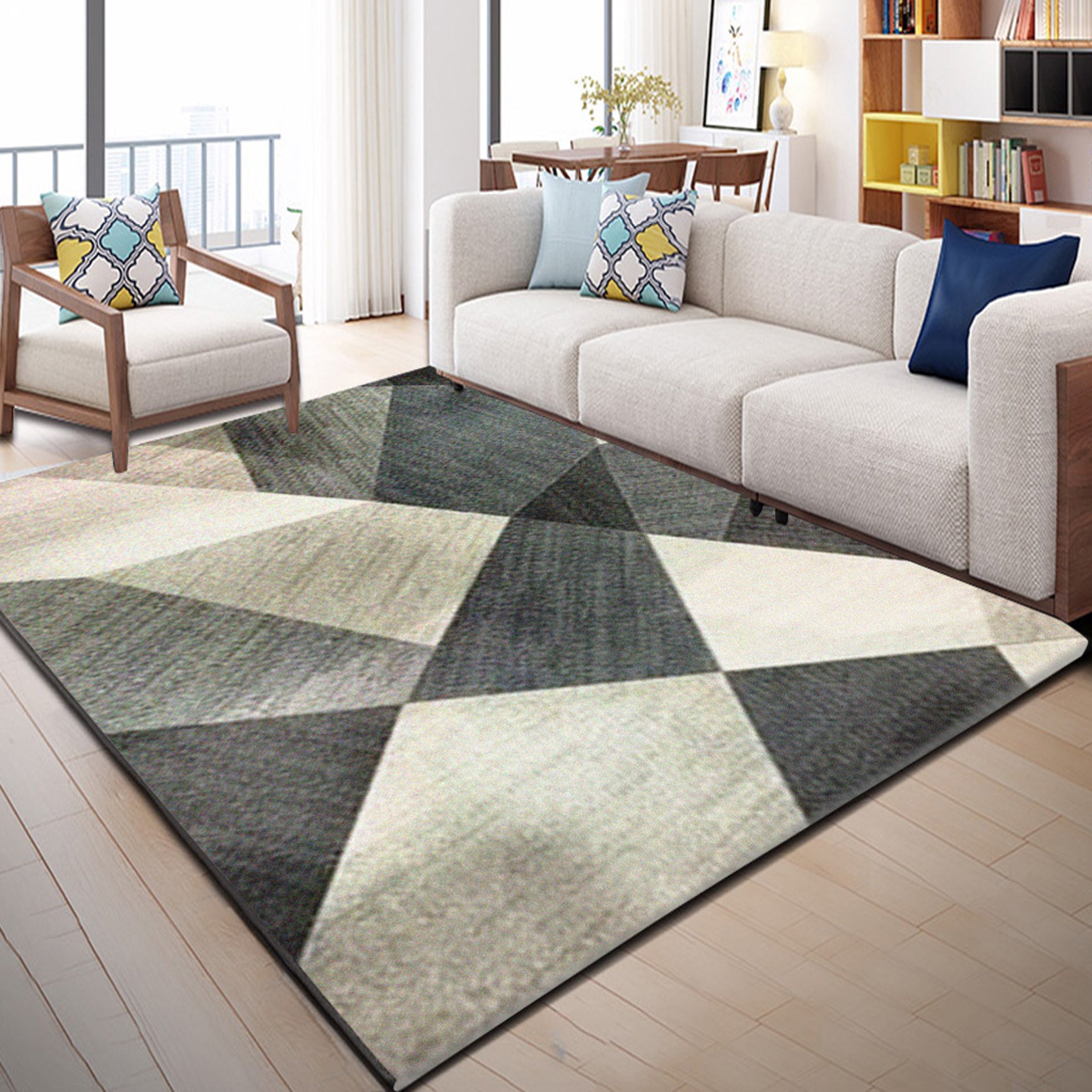 3D Irregular Geometry WG039 Non Slip Rug Mat Mat AJ Creativity Home