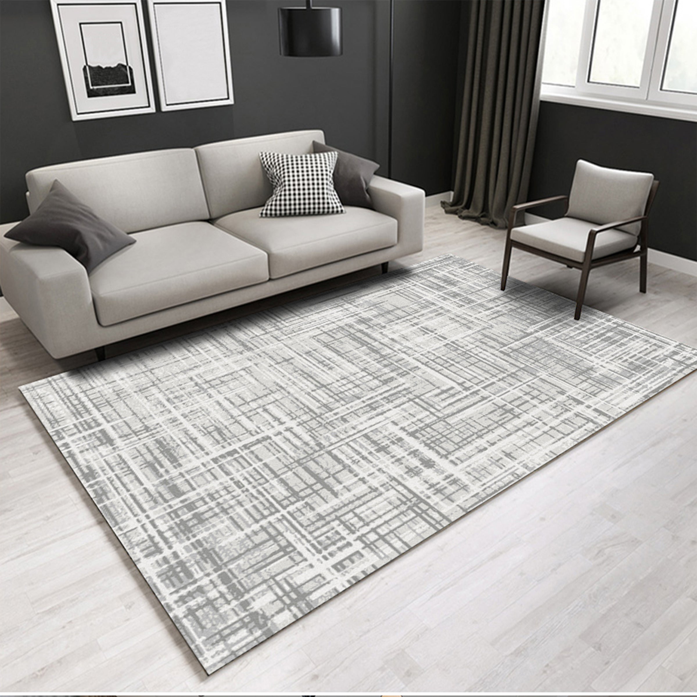 3D Light Green Stripes WG086 Non Slip Rug Mat Mat AJ Creativity Home