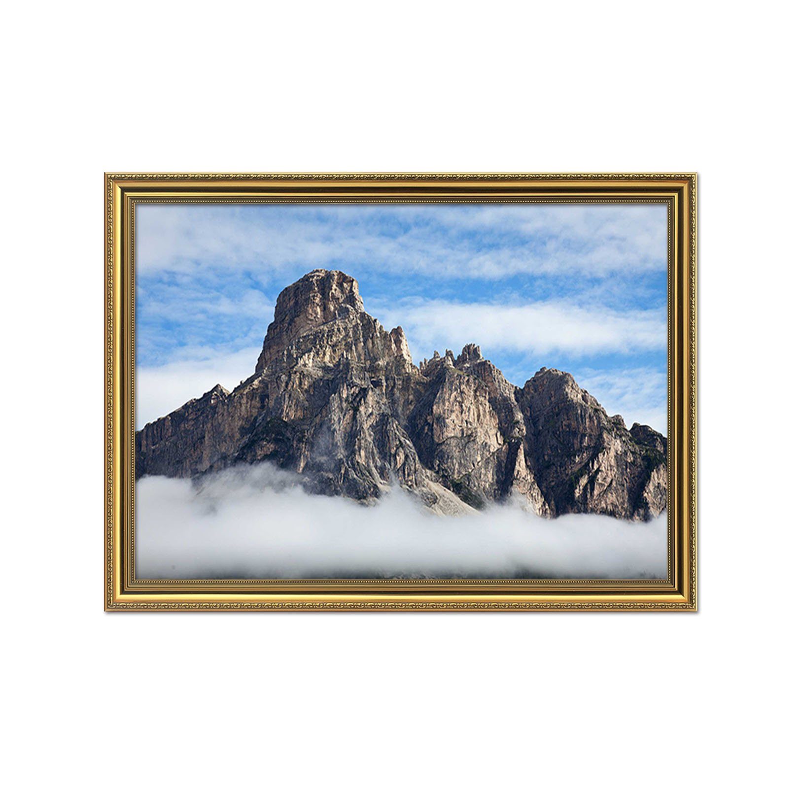 3D Dangerous Peaks 074 Fake Framed Print Painting Wallpaper AJ Creativity Home