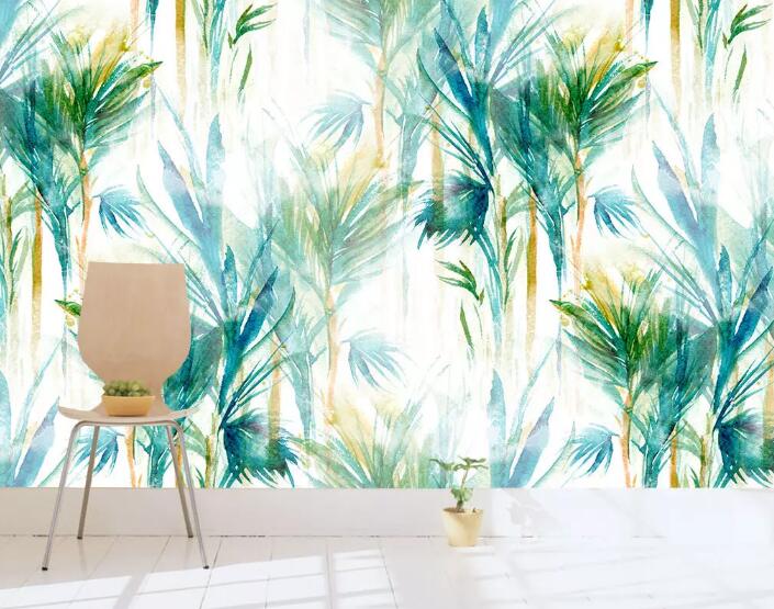 3D Green Plant 032 Wall Murals Wallpaper AJ Wallpaper 2