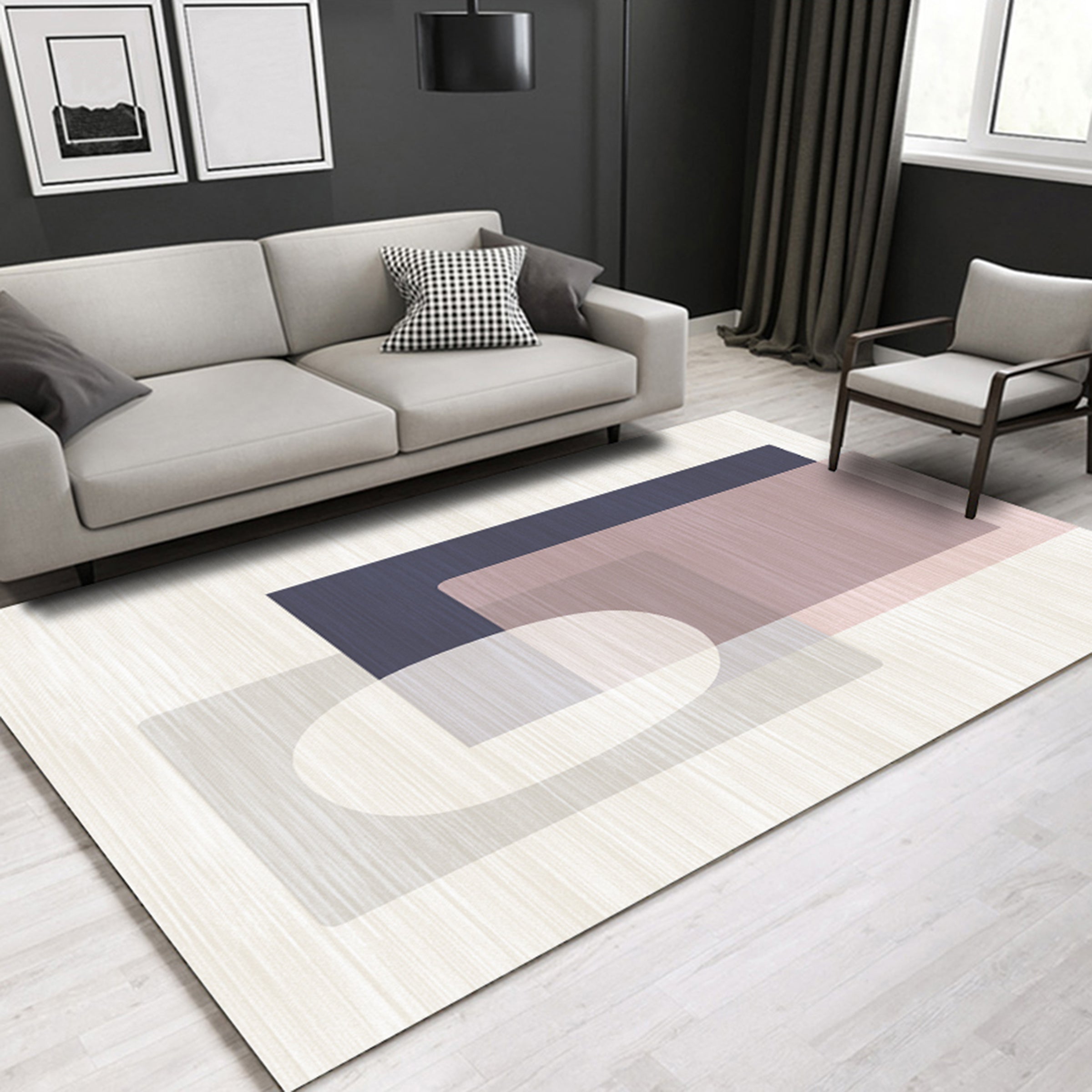 3D Color Geometry WG222 Non Slip Rug Mat Mat AJ Creativity Home