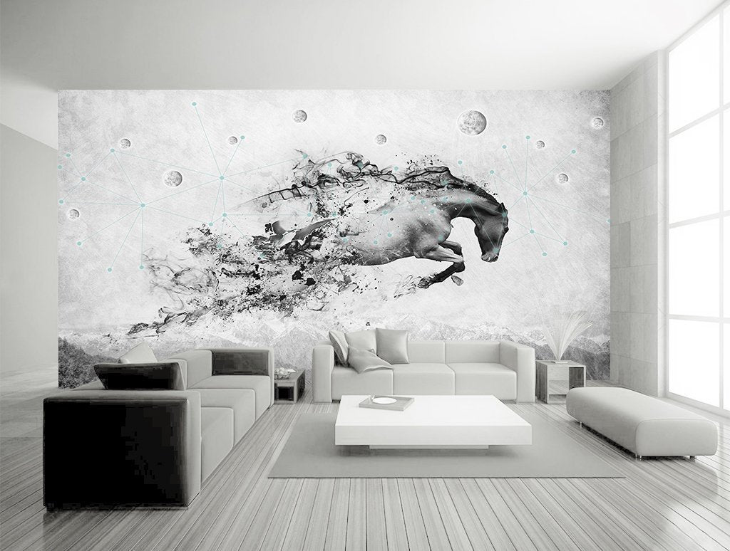 3D Abstract Horse 348 Wall Murals Wallpaper AJ Wallpaper 2