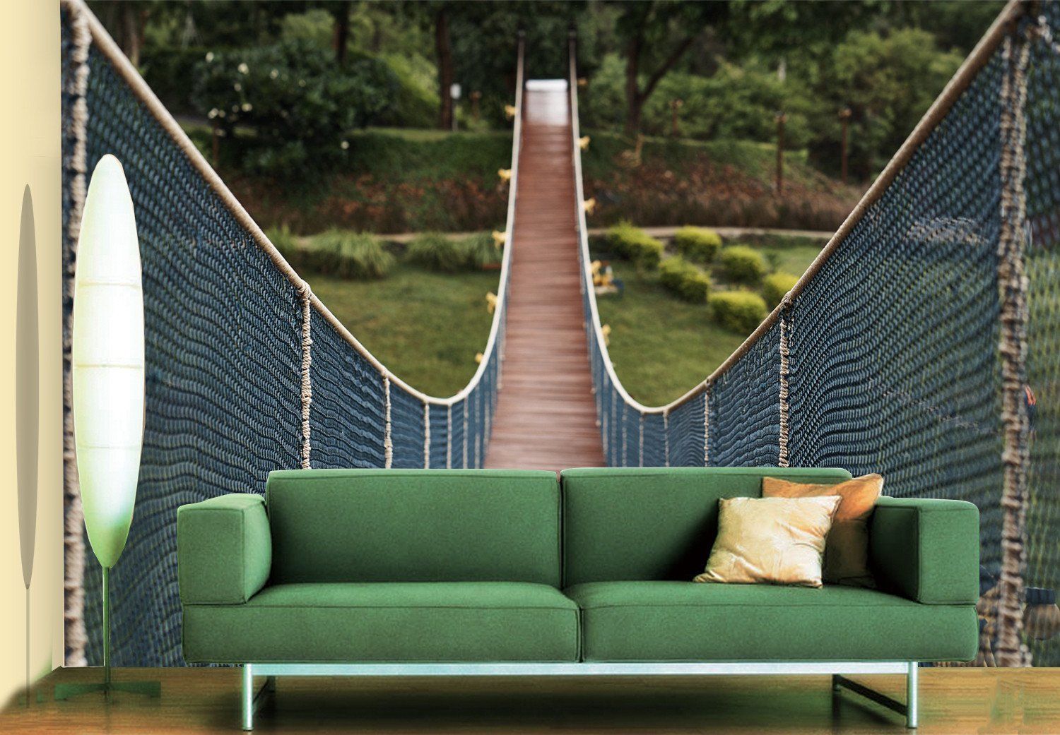 3D Suspension Bridge 33 Wallpaper AJ Wallpaper 2