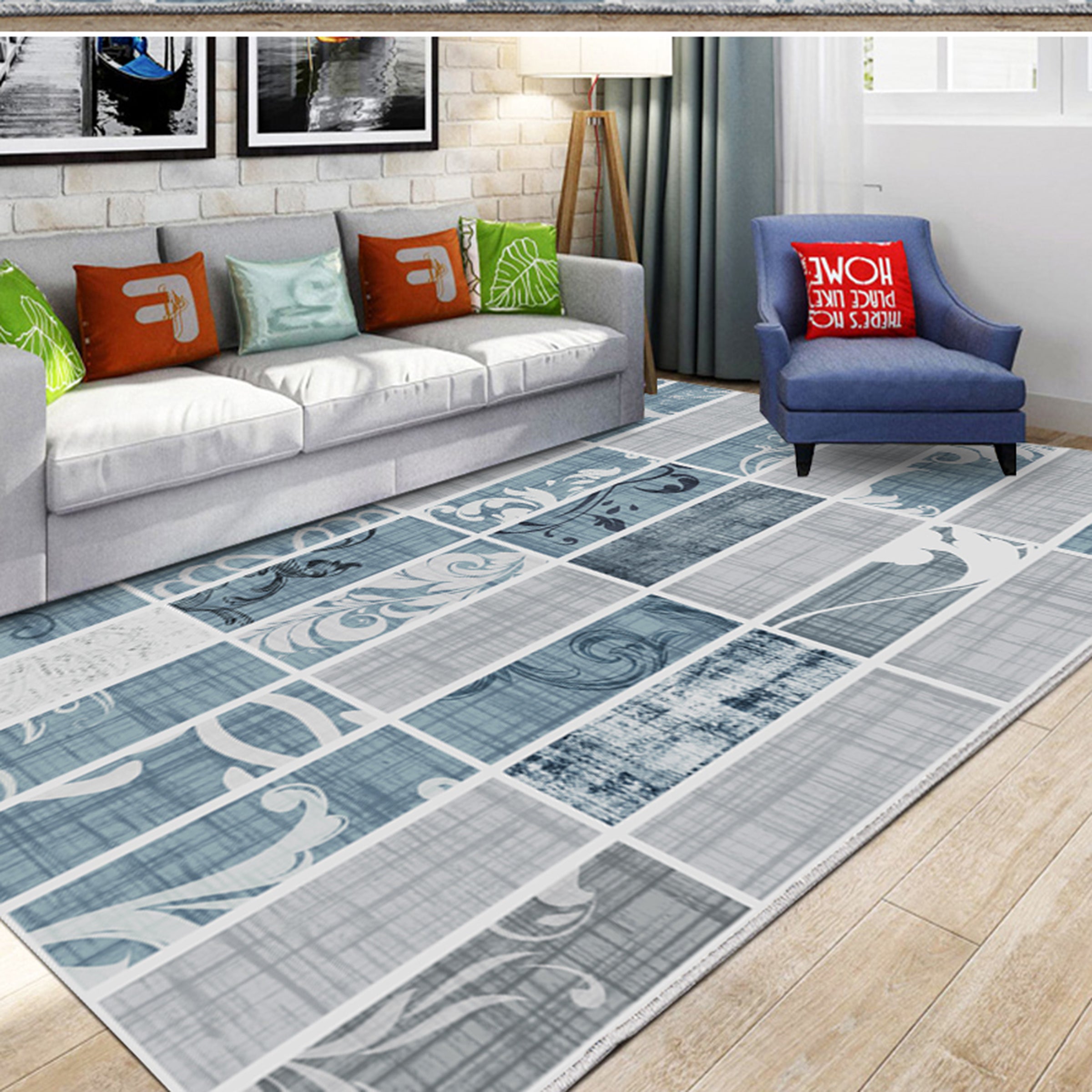 3D Modern Geometric Pattern WG414 Non Slip Rug Mat Mat AJ Creativity Home