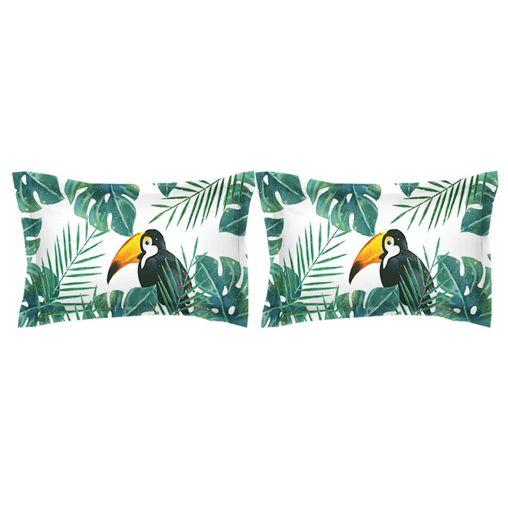 3D Toucan Leaves 102 Bed Pillowcases Quilt Wallpaper AJ Wallpaper